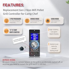 Non-WiFi PID Pellet Grill Controller Replacement for Camp Chef Models – Gen 2