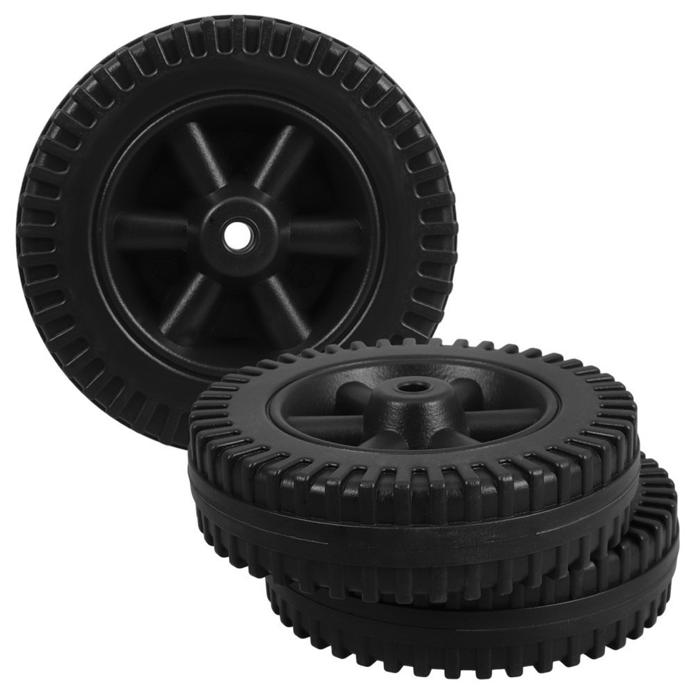 3PCS Replacement Wheels for Grill Carts: 6in Height X 1.6in Width X 0.4in Bore