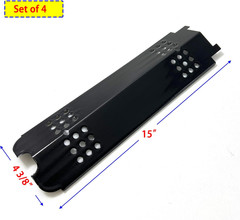 Parts DP166 4Pk 15 Inch Porcelain Steel Heat Plate for Charbroil 463436215, 4634