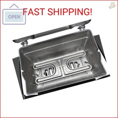 GrillPro 23513 19-Inch Universal Fit Grill H Burner, Silver