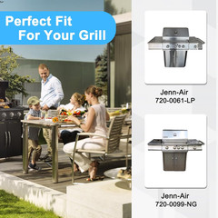 Grill Parts for Jenn-Air 720-0061-LP 720-0099-NG 720-0100-NG 720-0171, 3 Pack He