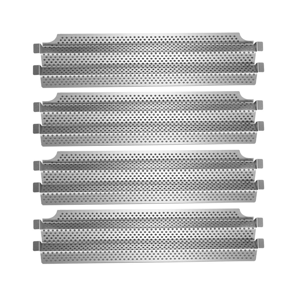 Grill Parts Replacement, 4pc Stainless Steel Heat Plate Shield for Model Viki…