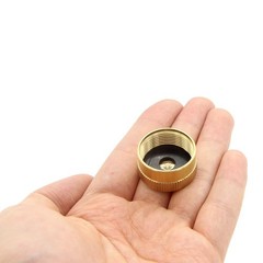 Hooshing 12PCS Solid Brass Propane Caps 1lb Bottle Cap Gas Tank Gold