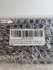 Parts DP156 15.3″ Set of 3 Snow-Porcelain Steel Flavorizer Bars for Weber Spirit