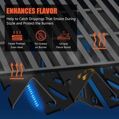 18.75” Grill Grates & Flavorizer Bars for Genesis II 300 E310 E315 Grills