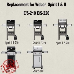 BIQetrae Flavorizer Bars 7635-3PCX for Weber Spirit
