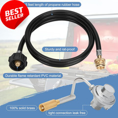 Grill Regulator for Coleman Roadtrip with 5ft Propane Hose,Replacement C001,LXE