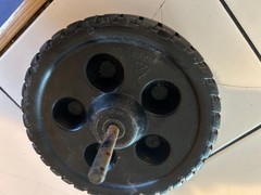CharBroil Traditional Kenmore/Sears Grill Wheel 6″ Original part w/axel & clip