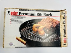 Vintage 1993 Weber Grill Premium Rib Chicken Rack 9010 Charcoal & Gas Propane