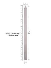 8 Kebab 1″ Wide Flat Skewers, Stainless Steel, No-Wood Handle, Koobideh Persi…