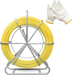 6mm x 500ft Duct Rodder Heavy-Duty Wire Running Rod for Conduit & Electrical