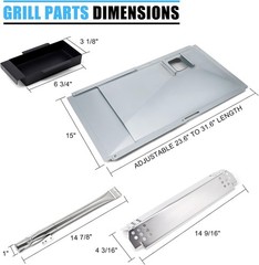 Grill Replacement Parts for Nexgrill 5 Burner 720-0888N, 720-0888, 4 Burner 720-