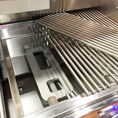 3 Pack Cast Stainless Steel 304 Grill Burner & 3 Lock Pins, 15 3/4 x 4 3/4 in…