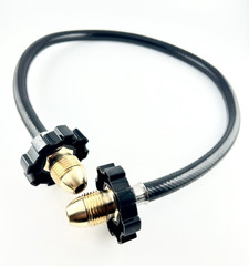 Pigtail Male Pol To Pol Propane LPG BBQ Grill Rubber Hose 102″ INCHES 350PSI