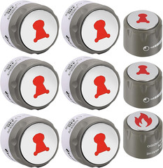 67692 Lighted Grill Control Knobs for Weber Summit S660 S670 E660 E670 BBQ 9-Pck