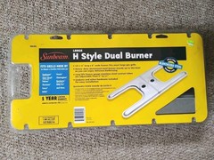 Brand New Sunbeam Large H-Style Gas Grill Replacement Burner 18 1/4″ Long 8″ W