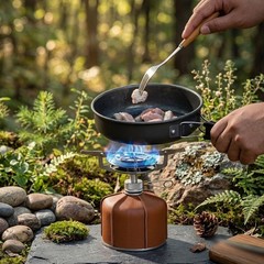 Adjustable Flame Foldable Gas Stove for Outdoor For Camping Adventures