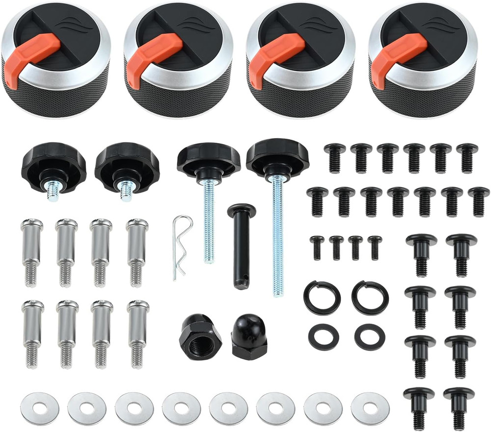 Gas Griddle Grill Orange Knobs Replacement for Blackstone 2177 Propane Griddles,