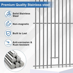 Criditpid Grill Replacement Parts for Jenn Air 720-0062 Grill, Stainless Steel G