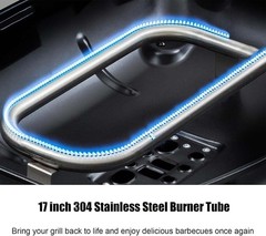 CANDANA Burner for Weber Q100, Q120, Q1000, Q1200, Baby Q Gas Grill, 17 Inch