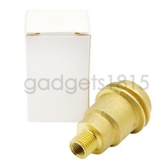 Solid Brass QCC1 Nut Propane Gas Fitting Adapter 1/4″ Male Pipe Thread Connector