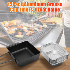 Grill Drip Pan Grease Tray with 15 Foil Liners for Nexgrill & Cuisinart