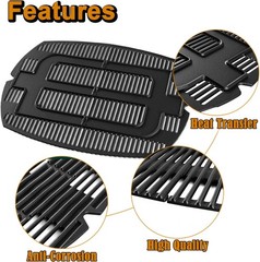 Weber Q3200 Cast Iron Grill Grate 7646 7584 Replacement 2 Pc