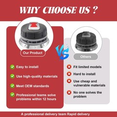 Gas Grill Burner Knobs Replacement for Weber Genesis 300 Series (2011-2016) – 3