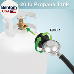 2 Feet Propane Regulator and Hose, Replacement Grill Part for Weber Spirit/Genes