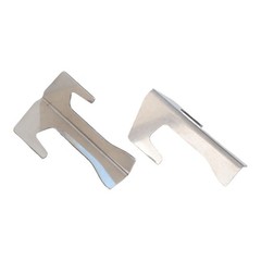 4 Pack Stainless Steel BBQ Pan Gasket Brackets for For firebox and for kettle