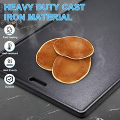 Reversible Cast Iron Cooking Plate for Monument Grills 96333. Denali 405, 425