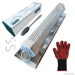 Smoke Tube 2 Pack 12 Inch Pellet Smoker Stainless Steel Tray Cold Hot Smoking
