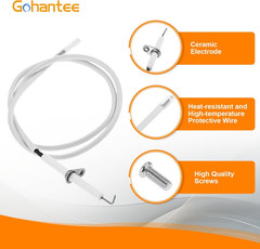 Grill Igniter Wire Kit Ceramic Electrode for Charbroil Dyna-Glo Jenn Air
