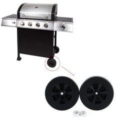 7 Inch Grill Wheel Replacement for Dyna Glo Grill BBQ Plastic Wheels Kit