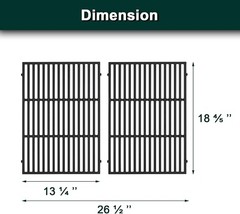 66095 66802 Grill Grates Grill Replacement Parts for Weber Genesis II E-310 I…