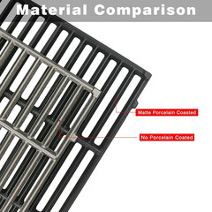 Grill Cooking Grates for Dyna-Glo BBQ DGH474CRP 483 493 70-01-911 Cast Iron 3pcs