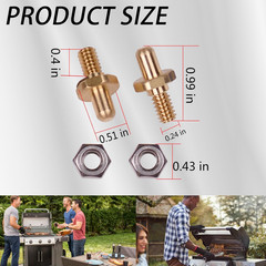 70332 Adjustable Door Hinge Pin Compatible with Weber Genesis, Summit and Spirit