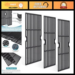 18″ Cast Iron Grill Grates Replacement for Charbroil Performance 463376519, G470
