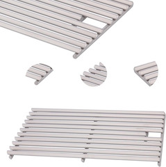 1 Pack 18 X 7-3/8 Heavy Duty Cast 304 Shot Blasting Triangle Rod BBQ Cooking Gri
