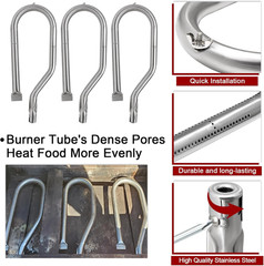 BBQ Grill Replacement Parts for Kirkland 720-0108, 720-0011, Nexgrill 720-0011,