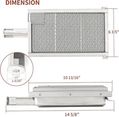 Grill Sear Burner For Jenn Air Kitchenaid Ceramic Infrared