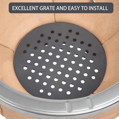 BJ-MFGC 11.5 Inch Cast Iron Fire Grate Grill Replacement Parts for Kamado Joe