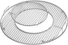 Hinged Cooking Grate for 22.5” Charcoal Grill, Charcoal Kettle, OneTouch Silv…