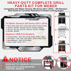 Grill Parts Kit for Weber Genesis 300 330 Series Genesis E330 E310 S310 S330 EP3