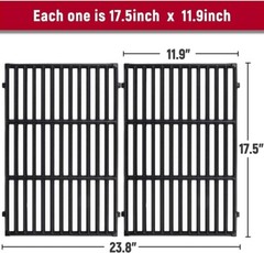 7638 17.5″ Grill Grates for Weber Spirit I & II 300 Genesis Silver B/C Gold B/C