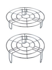 Round Cooling Rack for Steaming Set of 2 Dia 7.1″ Heavy Duty Stainless Steel …