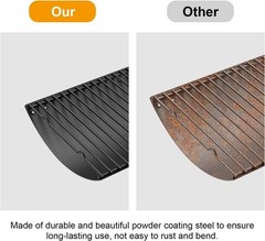 23″ to 34″ Adjustable Ash Pan Ash Pan with 2PC Fire Grate Hanger