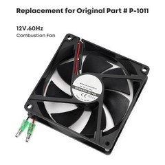 12V Fan Replacement Kit for Green Mountain Davy Crockett and Trek Grill, Combust