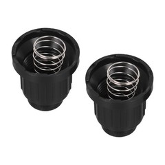 Black Plastic Push Button Ignitor Cap 2 pcs for Gas Grill Applications