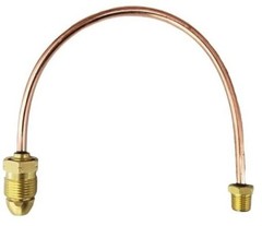 48″ Copper Pigtail Pig Tail 1/4″ Mpt Pol Propane Lpg Extension Regulator Npt Lp